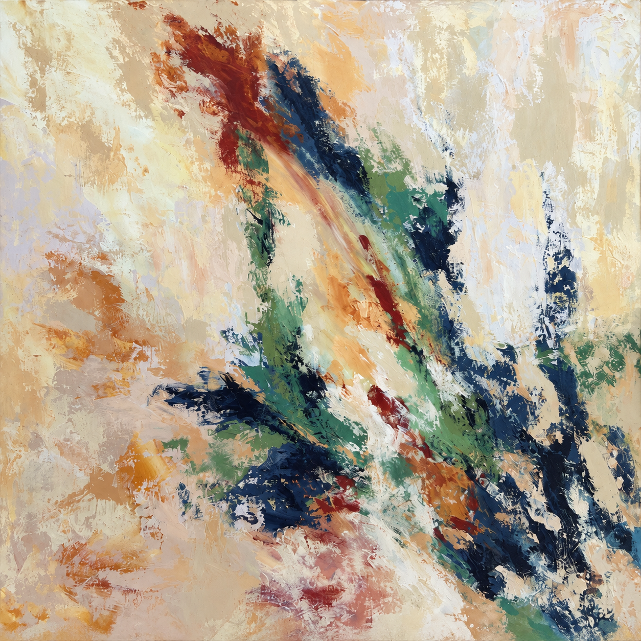 marcy stone wild quiet 36x36 acrylic on wood canvas 2026 marcy stone wild quiet 36x36 acrylic on wood canvas 2026